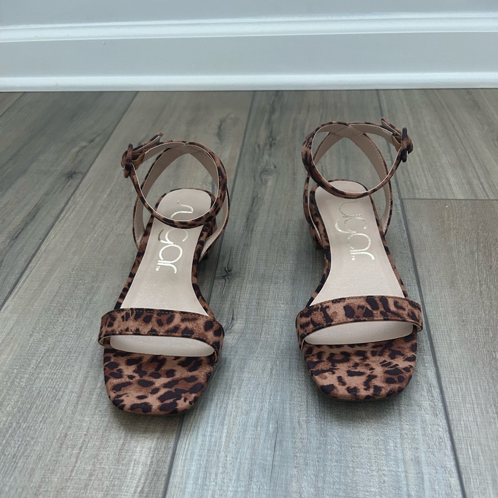 Women’s Animal Print Strappy Sandals by Sugar - Size 8